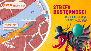 Dostępna strefa uczestnictwa dla osób ze szczególnymi potrzebami podczas 25. Wielkiej Parady Smoków