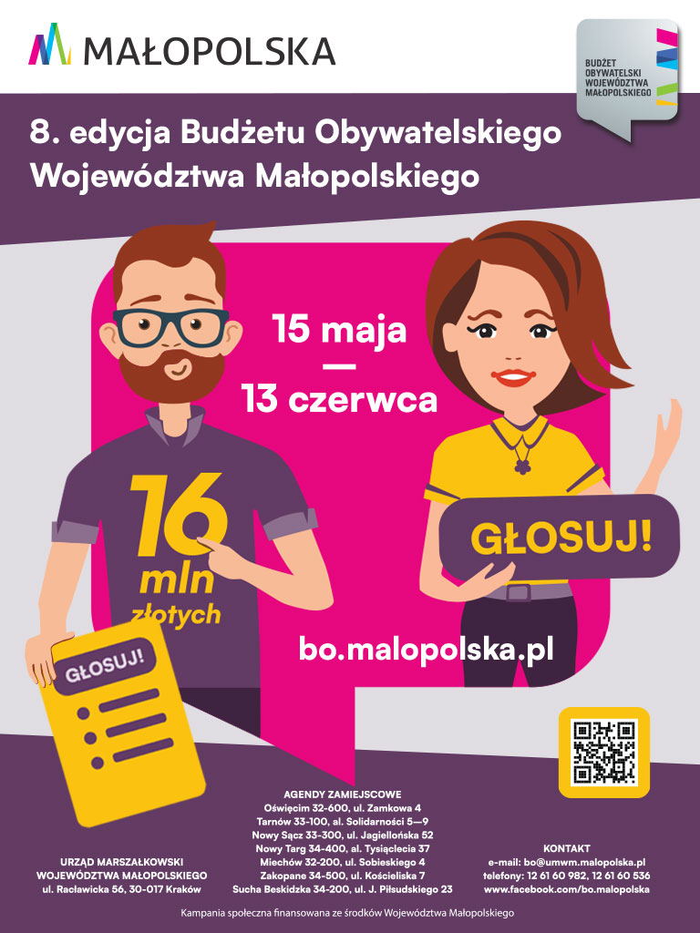 8. edycja Budżetu Obywatelskiego Województwa Małopolskiego
