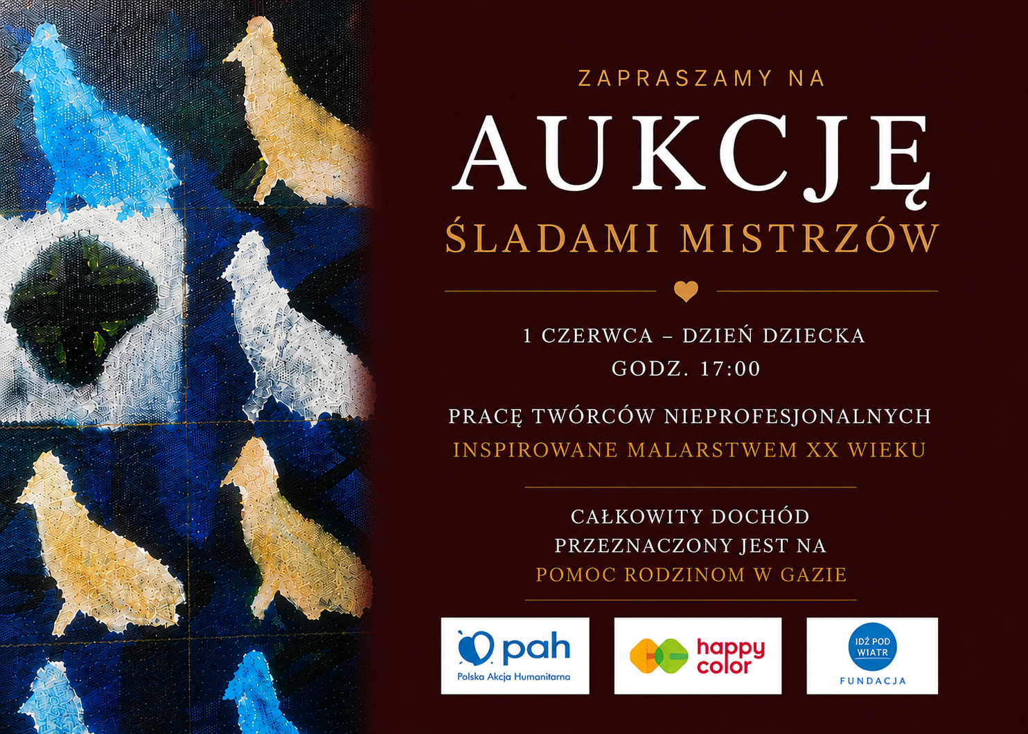 Aukcja charytatywna "Śladami mistrzów"